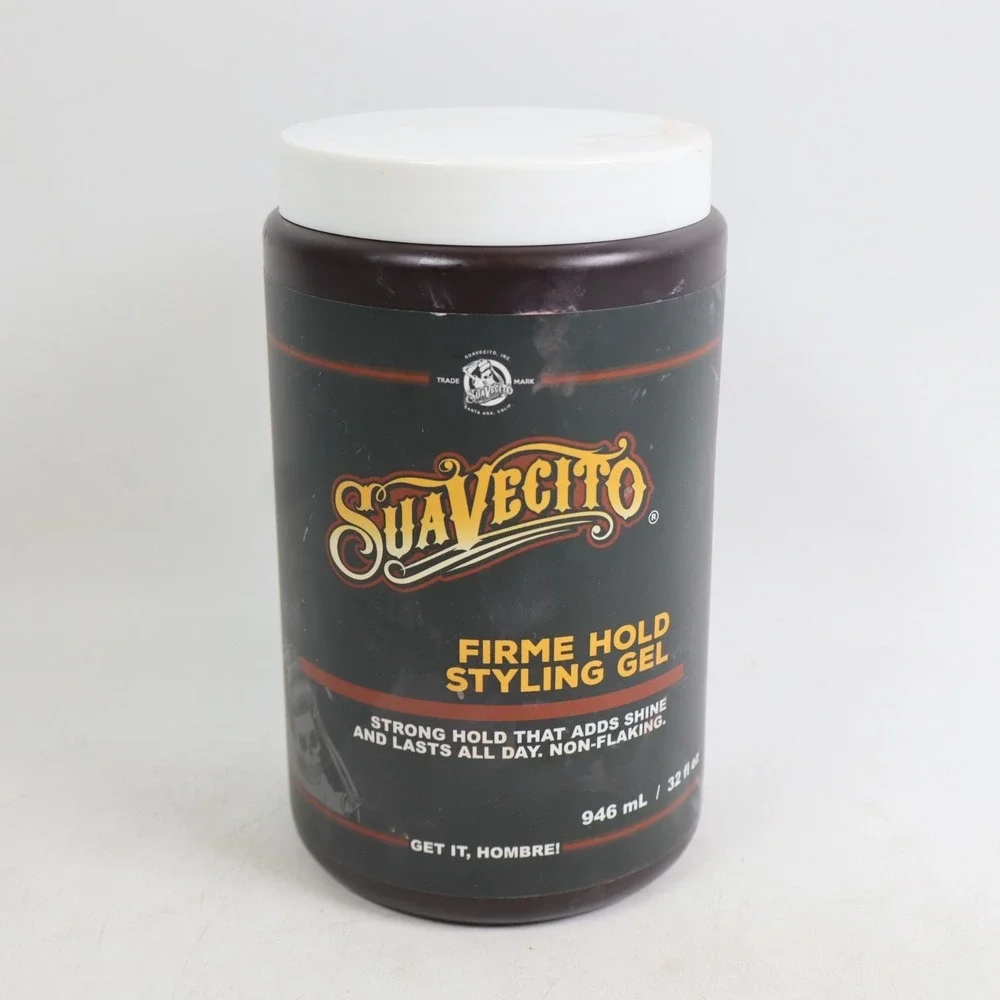 Suavecito Firme (Strong) Hold Styling Hair Gel 32 oz Tub - Original Scent